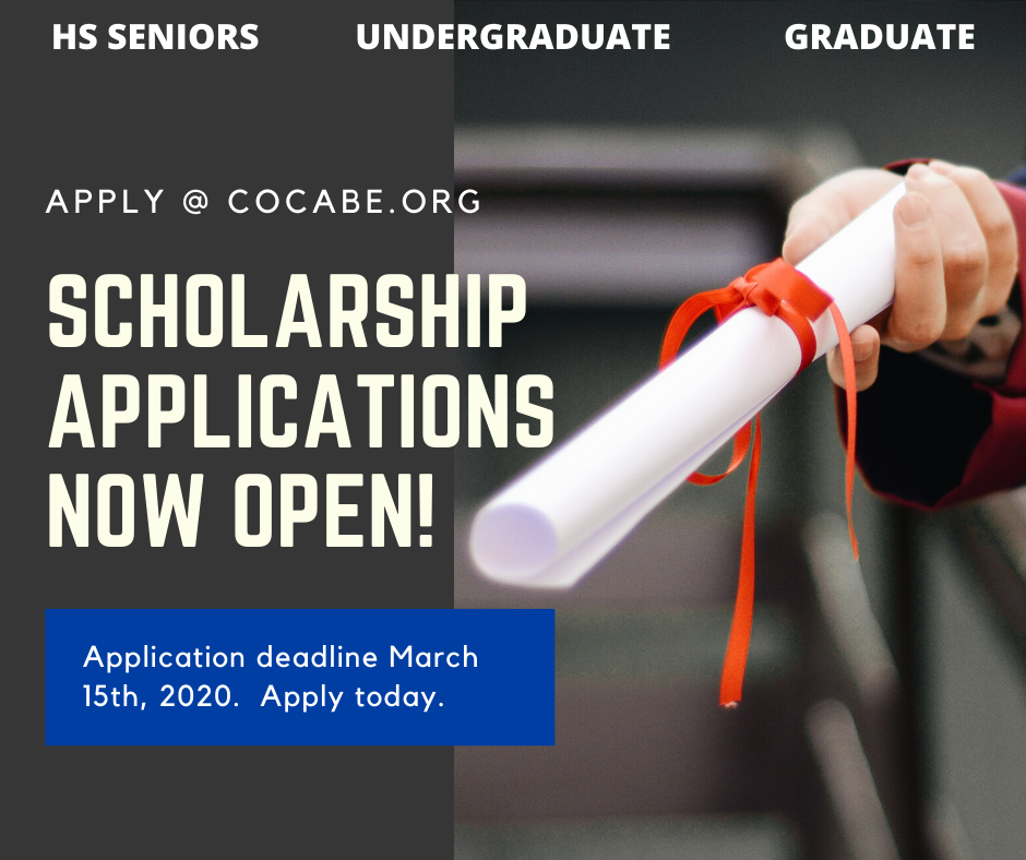 2020 Scholarship Applications Open – CO-CABE